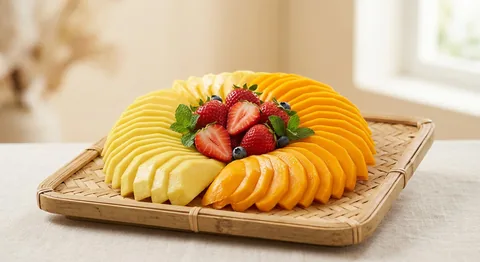 Mango tajadas zumo