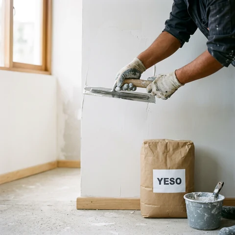 Tabique de drywall, una cara
