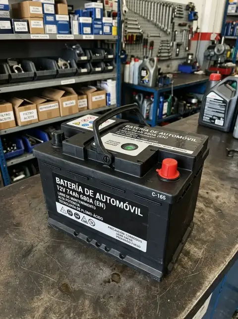 Batería para auto de 12 voltios