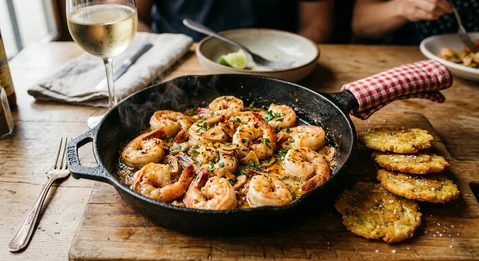 Langostinos al ajillo