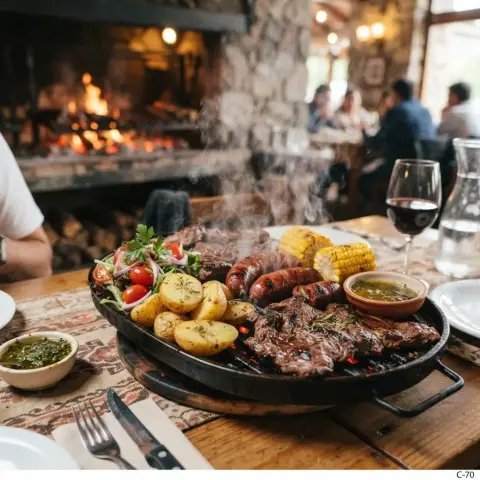 Costillas de cerdo grandes en salsa búfalo