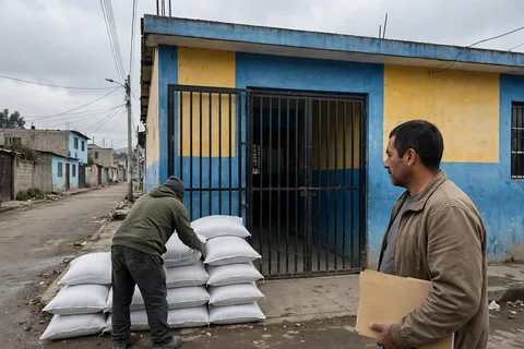 Protege tu casa de la lluvia: costales de arena gruesa listos en Trujillo