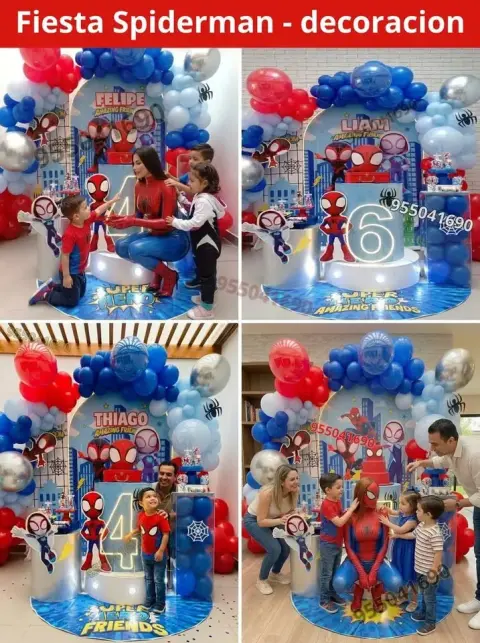 Decoración de Spidey y sus amigos en Trujillo