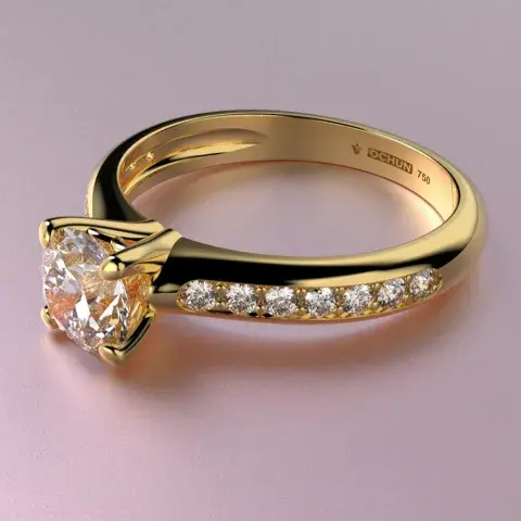 Anillos de compromiso en oro de 18k