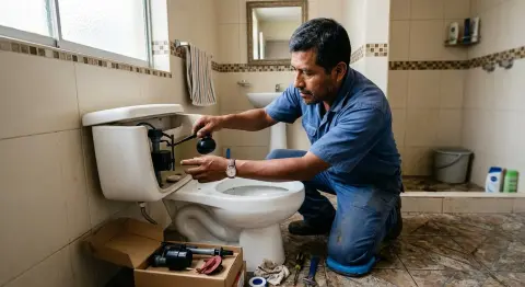 Reparación de inodoro que corre o fuga agua en Trujillo