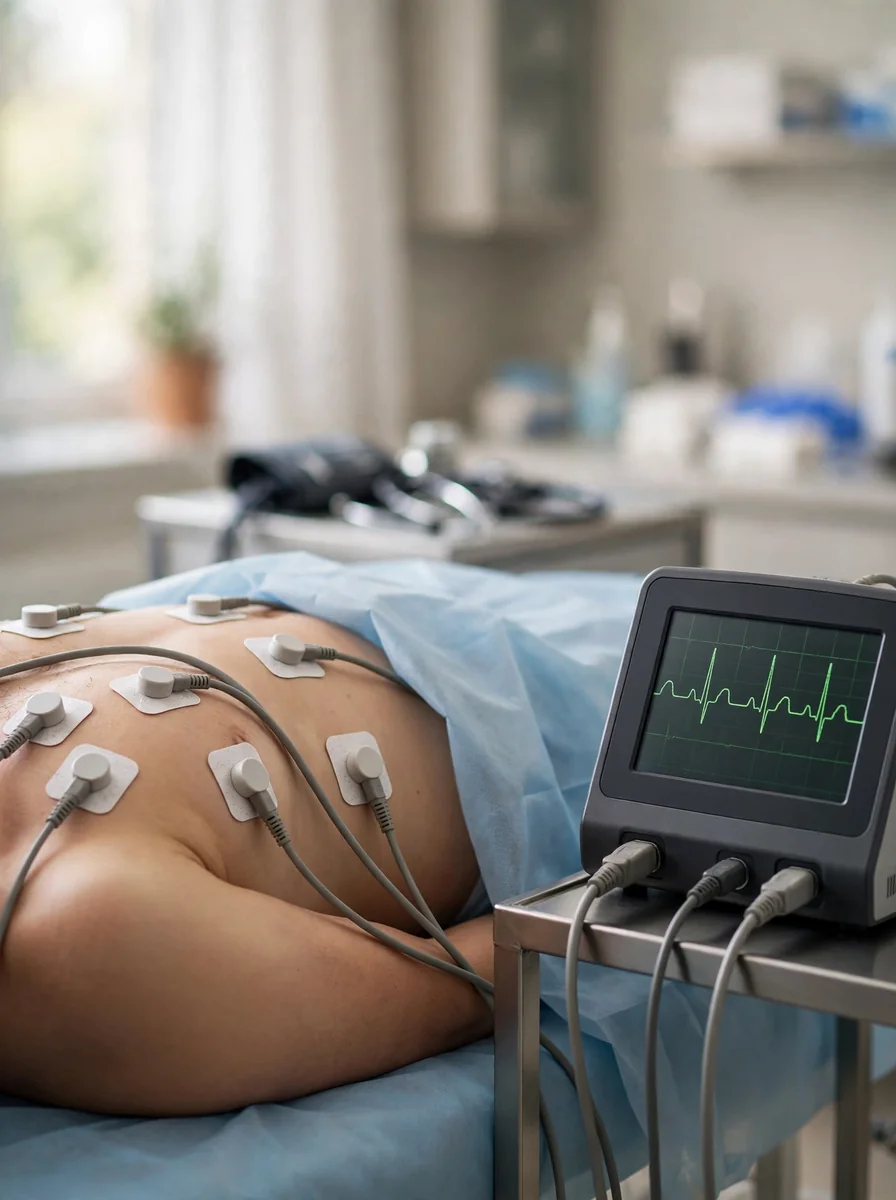 Electrocardiograma (ECG) con informe