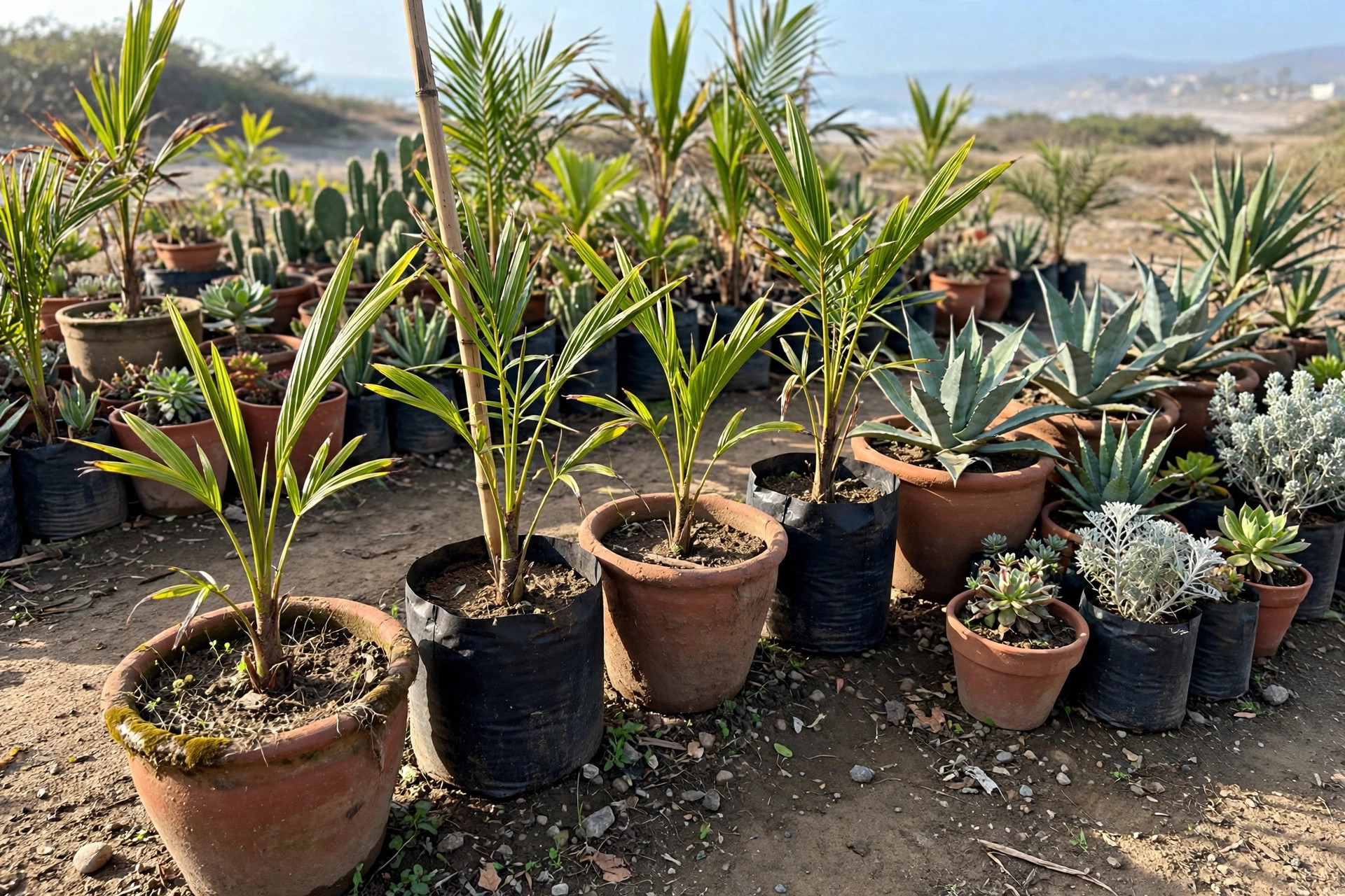 Palmeras y plantas de exterior